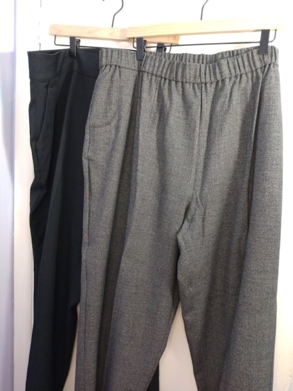 Women's Career Dress Pants Size 24W Lot of 2 Pairs Black and Gray Workwear